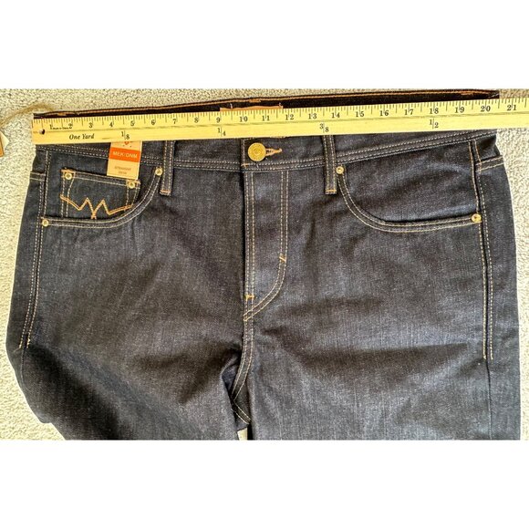 MEK DNM Jeans Mens Size 38 x 34 New Austin Denim Straight Fit Cotton Dark Wash - Picture 7 of 16
